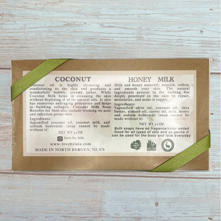 Coconut & Honey Milk Heart Shape Duo Gift Set