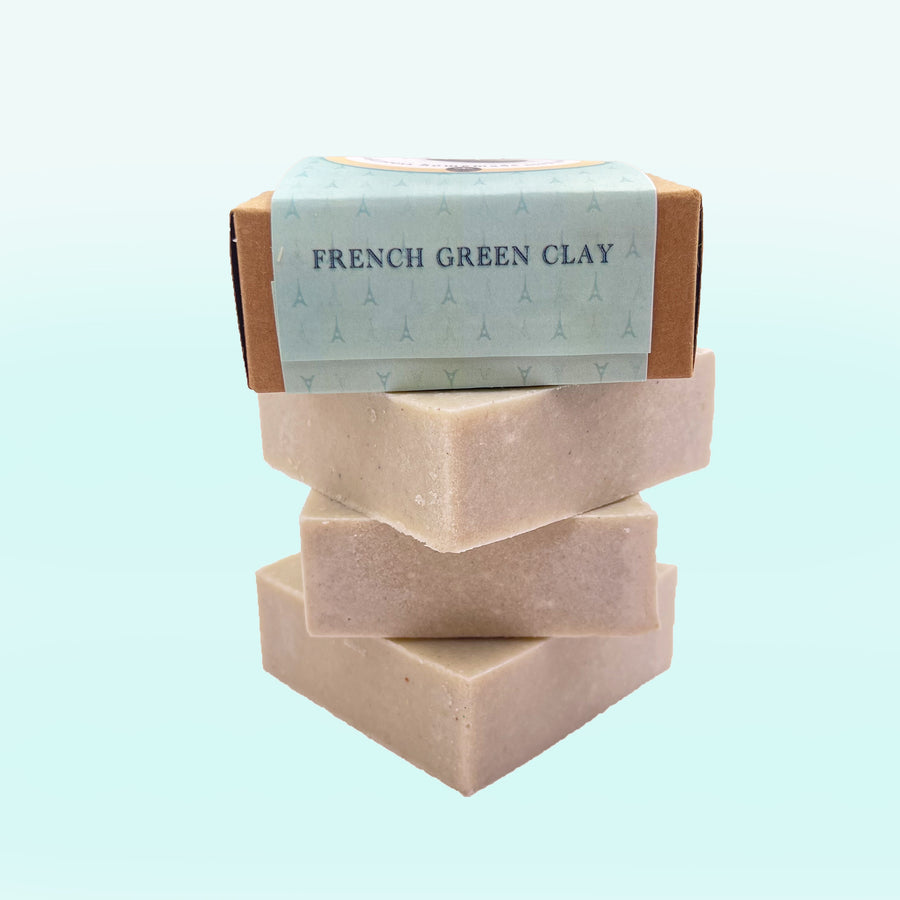 French Green Clay Handmade Bar Soap